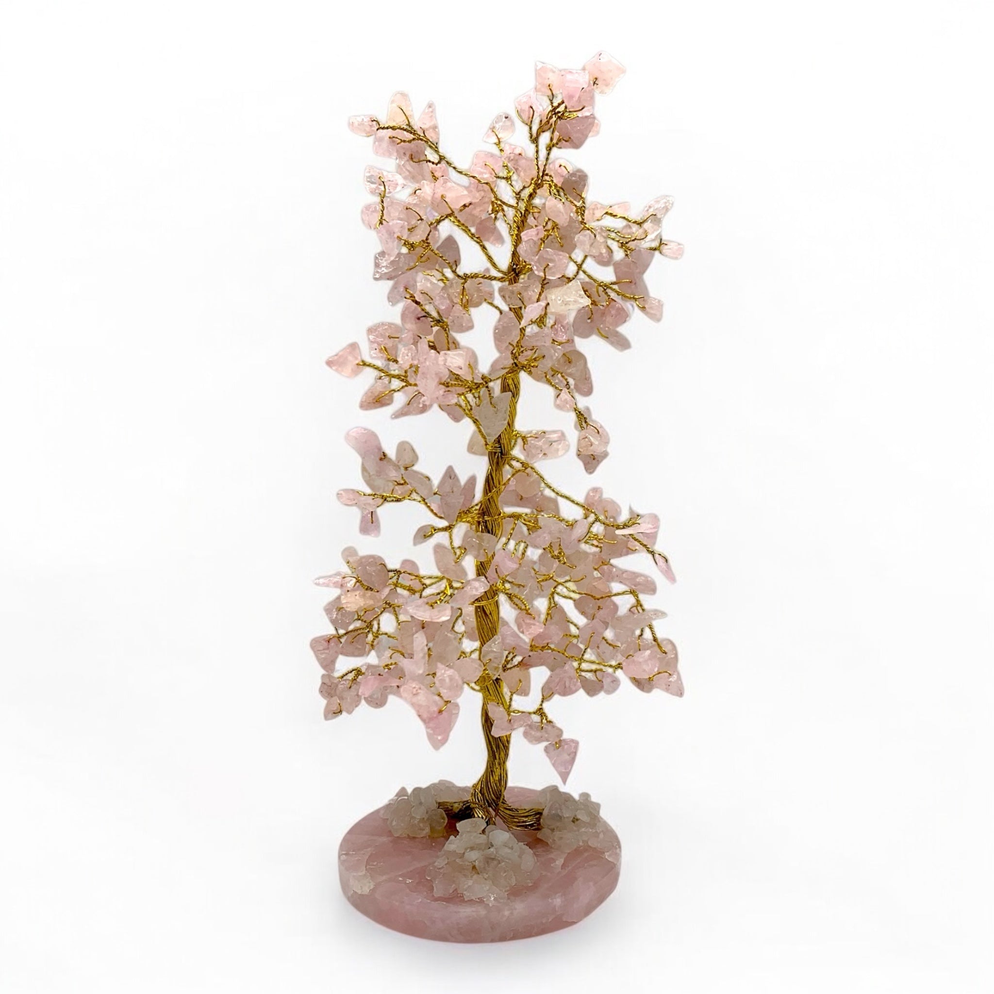 Gemstone Tree - Rose Quartz with Rose Quartz Base $55
